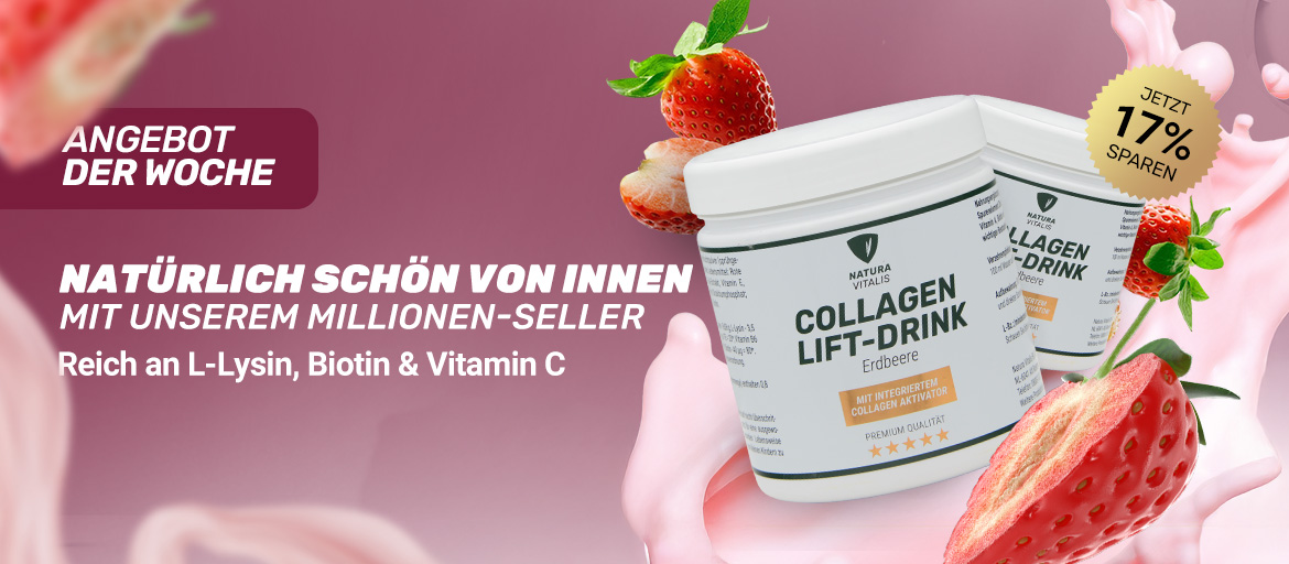 Collagen-Lift-Drink mit L-Lysin - Erdbeere (300 g)